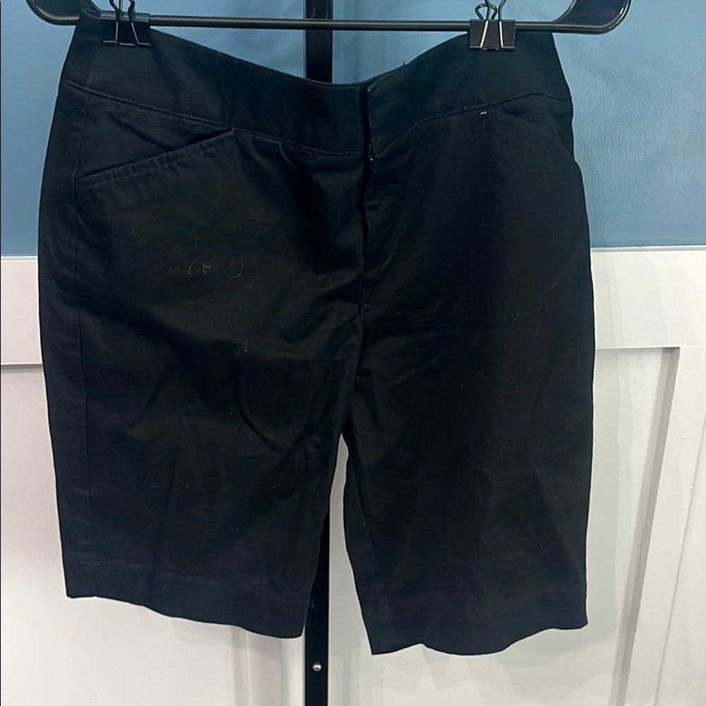 Sonoma Black Bermuda Shorts Tailored Casual Style